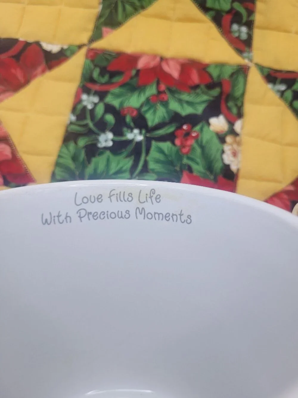 Vintage 1995 Precious Moments Oversize Coffee Soup Cup Mug - Love Fills Life